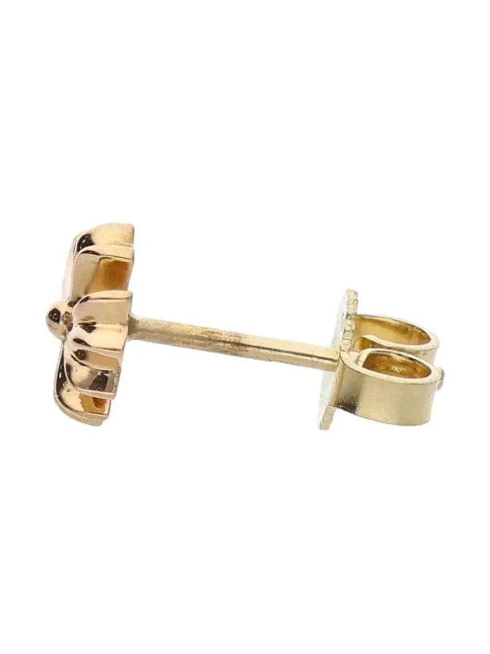Chrome Hearts 22k No2 CH Crs 22k CH Cross Stud Gold Earrings